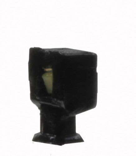 Wall-Mount Square LED Light 3-Pack -- Black (warm white LED), N, Atlas Model Railroad Co. 70000199