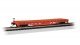52′ Steel Flatcar - Ready to Run -- CP Rail 301565 (Action Red, white), N, Bachmann Industries 17355