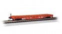 52′ Steel Flatcar - Ready to Run -- CP Rail 301565 (Action Red, white), N, Bachmann Industries 17355