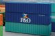40′ Container - Assembled -- P&O (blue, white, red, yellow), HO, Faller Gmbh 182104
