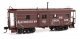 Milwaukee Road Rib Sided Caboose -- Milwaukee Road 980502 Buildings & Bridges (tuscan, black, whi, HO, WalthersProto 103659