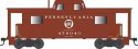 PRR Class N8 Steel Center-Cupola Cabin Car (Caboose) - Ready to Run -- Pennsylvania Rai, HO, Bowser Manufacturing Co. 43422