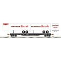 50` Piggyback Flatcar w/Two 24` Trailers - Ready to Run -- Central Railroad of New Jersey 307 (Hoffma, N, Trainman 50006508