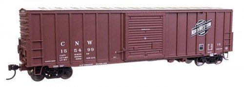 50′ ACF Exterior Post Dreadnaught End Plate B Boxcar - Ready to Run -- Chicago & North Western(, HO, WalthersMainline 46009