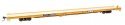 89′ Channel Side Flatcar - Ready to Run -- Trailer-Train JTTX 930093 (yellow, black General Serv, HO, WalthersMainline 5743