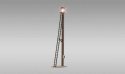Wooden Yard Lamps - Just Plug(R) -- 4-13/16′ 12.2cm, 30.4 scale feet 9.26 scale meters Tall pkg, HO, Woodland Scenics 5674