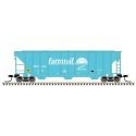 PS-2 4427 3-Bay Covered Hopper - Ready to Run - Master(R) -- Farmrail GNBC 1002 (teal, N, Atlas Model Railroad Co. 50006790