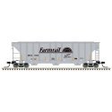 PS-2 4427 3-Bay Covered Hopper - Ready to Run - Master(R) -- Farmrail GNBC 1005 (gray, N, Atlas Model Railroad Co. 50006793