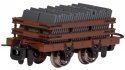 Narrow Gauge Slate Gondola w/Load - Ready to Run -- Brown, HOn30, Bachmann Industries 77316