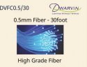 DVFC0.5/30 End-Glow Fiber Optic Cable -- 30 Feet, 0.5mm, All Scales, Dwarvin FC0530