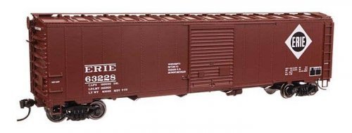 50′ AAR Single Door Boxcar - Ready to Run -- Erie 63228, HO, WalthersMainline 46514