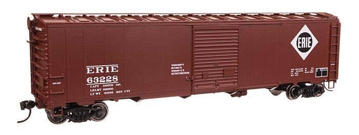50′ AAR Single Door Boxcar - Ready to Run -- Erie 63228, HO, WalthersMainline 46514