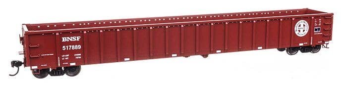 68′ Railgon Gondola - Ready To Run -- BNSF Railway 517889, HO, WalthersMainline 6461