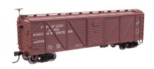 40′ ARA Single Sheathed Boxcar - Ready to Run -- Chicago & North Western(TM) 62034, HO, WalthersMainline 40705