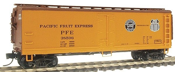 Fruit Growers Express Wood Refrigerator Car - Ready to Run -- Pacific Fruit Express, N, Intermountain Railway Company 67712