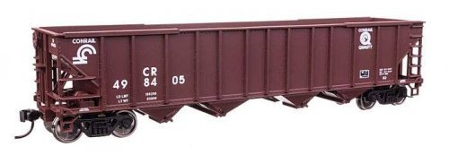 50′ 100-Ton 4-Bay Hopper - Ready to Run -- Conrail 498405, HO, WalthersMainline 57811