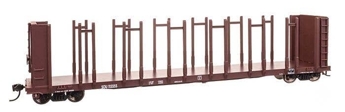 63′ Pulpwood Flatcar - Ready to Run -- Southern Railway 115555, HO, WalthersMainline 50810