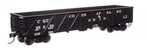 40′ 50-Ton Drop Bottom Gondola - Ready to Run -- Chesapeake & Ohio 29699, HO, WalthersMainline 56107