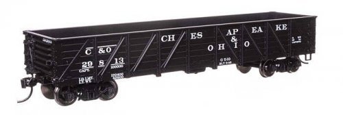 40′ 50-Ton Drop Bottom Gondola - Ready to Run -- Chesapeake & Ohio 29813, HO, WalthersMainline 56109