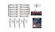 Double Lamp Post - Just Plug Value Pack -- With Light Hub pkg(12), HO, Woodland Scenics 5901
