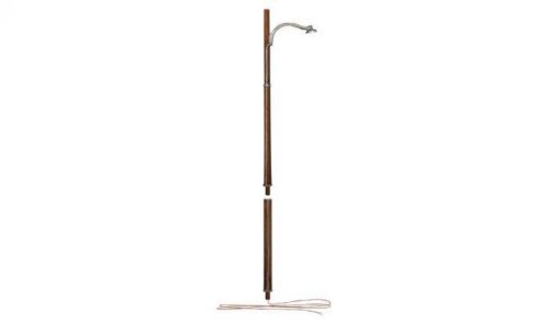 Double Lamp Post & Wooden Pole Streetlight- Just Plug Value Pack -- 6 of Each with Light Hub, HO, Woodland Scenics 5902