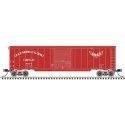 50′ Single-Door Boxcar - Ready to Run -- Gulf, Mobile & Ohio 9213 (red, Wings Logo), N, Trainman 50006914