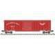 50′ Single-Door Boxcar - Ready to Run -- Gulf, Mobile & Ohio 9272 (red, Wings Logo), N, Trainman 50006915