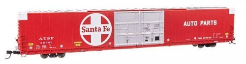 86′ Pullman-Standard Double-Door Hi-Cube Boxcar - Ready to Run -- Santa Fe 36660, HO, WalthersProto 102109