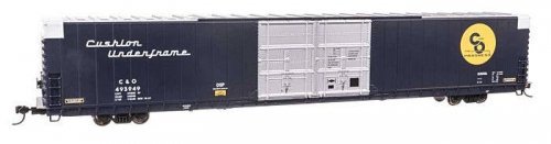 86′ Pullman-Standard Double-Door Hi-Cube Boxcar - Ready to Run -- Chesapeake & Ohio 493949, HO, WalthersProto 102113