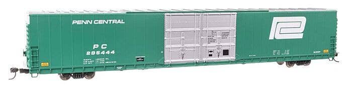 86′ Pullman-Standard Double-Door Hi-Cube Boxcar - Ready to Run -- Penn Central 295444, HO, WalthersProto 102124