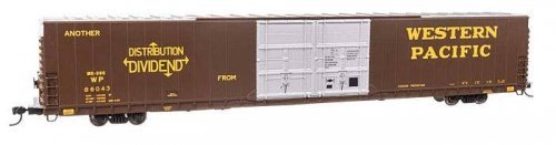 86′ Pullman-Standard Double-Door Hi-Cube Boxcar - Ready to Run -- Western Pacific(TM) 86043, HO, WalthersProto 102130