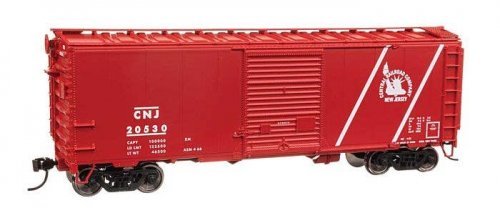 40` ACF Welded Boxcar w/8` Youngstown Door - Ready to Run -- Central of New Jersey 20530, HO, WalthersMainline 45204