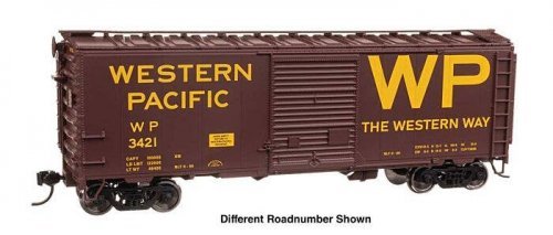 40` ACF Welded Boxcar w/8` Youngstown Door - Ready to Run -- Western Pacific(TM) 3423, HO, WalthersMainline 45226