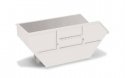 Skip Tray For Ak16, 7 CBM Skiploader -- White pkg(2), HO, Herpa Models 54652
