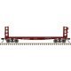 42′ Pulpwood Flatcar with Load - Ready to Run -- Missouri Pacific 726089 (Boxcar Red), N, Atlas Model Railroad Co. 50006952