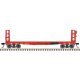 42′ Pulpwood Flatcar with Load - Ready to Run -- Maine Central 8052 (red), N, Atlas Model Railroad Co. 50006955