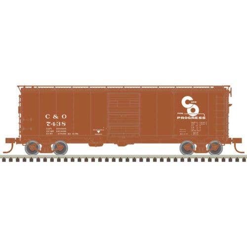 1932 ARA 40′ Steel Boxcar - Ready to Run - Master(R) -- Chesapeake & Ohio 7443 (Boxca, N, Atlas Model Railroad Co. 50007088