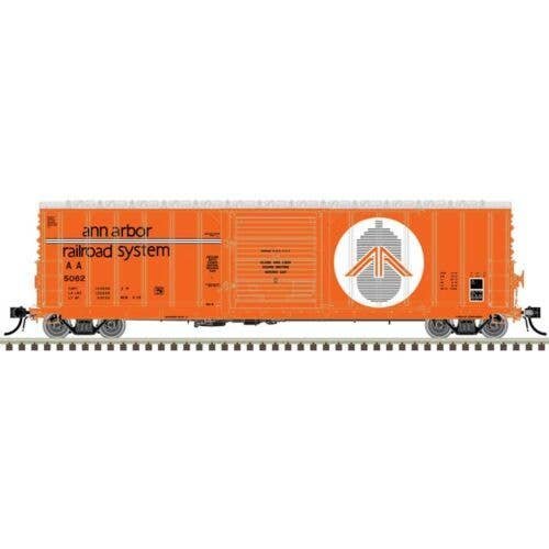 CNCF 5000 50′ Boxcar - Ready to Run - Master(R) -- Ann Arbor 5055 (orange, black, whi, N, Atlas Model Railroad Co. 50007124