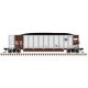 Aluminum Coal Gondola - Ready to Run -- BNSF Railway 668507 (aluminum, Boxcar Red, Circle/Cross Logo, HO, Trainman 20007705