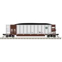 Aluminum Coal Gondola - Ready to Run -- BNSF Railway 668527 (aluminum, Boxcar Red, Circle/Cross Logo, HO, Trainman 20007706