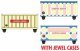 Circus Container 3-Pack - Assembled -- Strates Shows JESX 119, 158, 100 (Set 1, Duek Ash, N, Micro Trains by Atlas 98302272