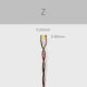 `Z` LED 7-19V AC/DC w/8` Wires 5-Pack -- Red, All Scales, Evan Designs UZ3