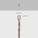`Z` LED 7-19V AC/DC w/8` Wires 5-Pack -- Red, All Scales, Evan Designs UZ3