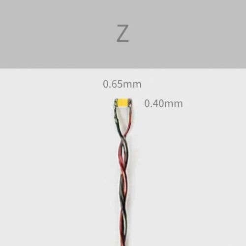 `Z` LED 7-19V AC/DC w/8` Wires 5-Pack -- Orange, All Scales, Evan Designs UZ6