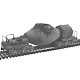 Steel Mill Hot Metal `Bottle` Car (Plastic Kit) -- Undecorated, HO, Plastruct Inc 1040
