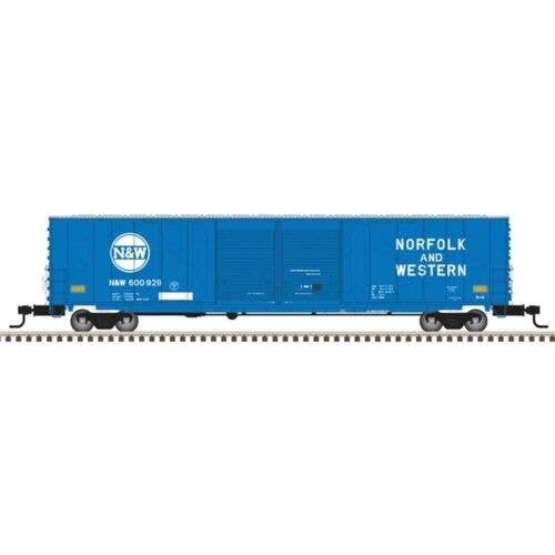 ACF 60′ Double-Door Auto Parts Boxcar - Ready to Run - Master(R) -- Norfolk & Wester, HO, Atlas Model Railroad Co. 20007824