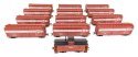 Pennsylvania Railroad Merchandise Service Freight Train -- Pennsylvania Railroad (Set 1: 12 40′ x29B Redbuilt Boxcars, N6B Woo