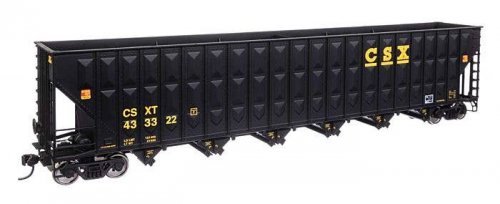 73′ Greenville 7,000 Cubic Foot Wood Chip Hopper - Ready to Run -- CSX 433322, HO, WalthersMainline 56341