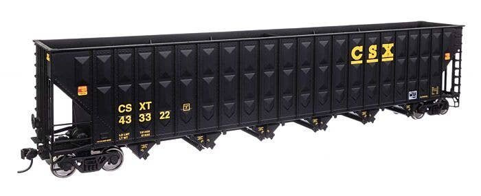 73′ Greenville 7,000 Cubic Foot Wood Chip Hopper - Ready to Run -- CSX 433322, HO, WalthersMainline 56341