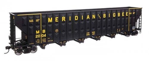 73′ Greenville 7,000 Cubic Foot Wood Chip Hopper - Ready to Run -- Meridian & Bigbee 2004, HO, WalthersMainline 56350